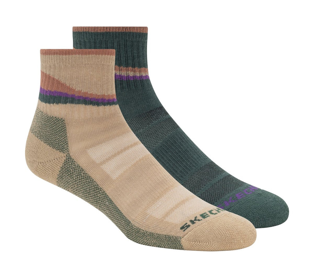 Skechers Women|Clothing | 2 Pack Women's Trail Quarter Socks