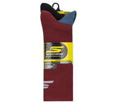 Skechers Men|Clothing | 3 Pack Men's Reflective Performance Half Terry Crew Socks