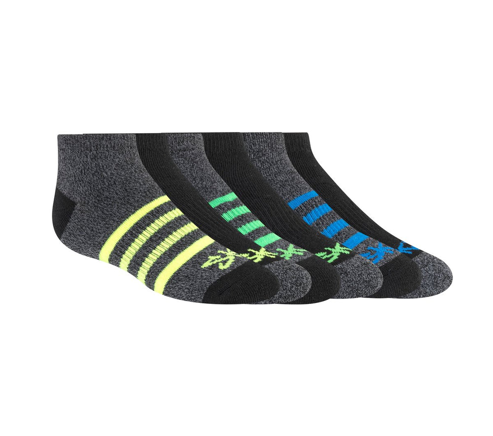Skechers Kids|Clothing | 6 Pack Low Cut Marled Stripe Socks