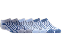 Skechers Kids|Clothing | 6 Pack Striped No Show Socks
