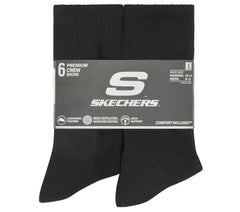 Skechers Clothing | 6 Pack Large Core Crew Socks