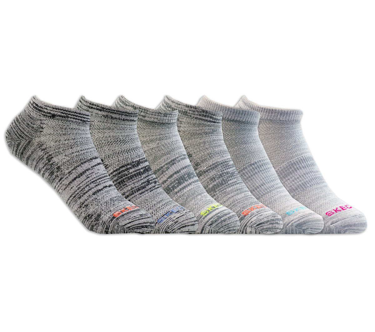Skechers Women|Clothing | 6 Pack Women's Low Cut Sport Stripe Socks