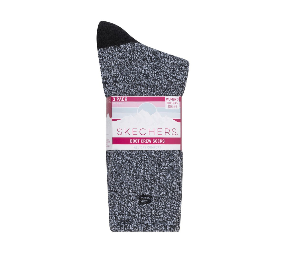 Skechers Women|Clothing | Super Soft Boot Crew Socks - 3 Pack
