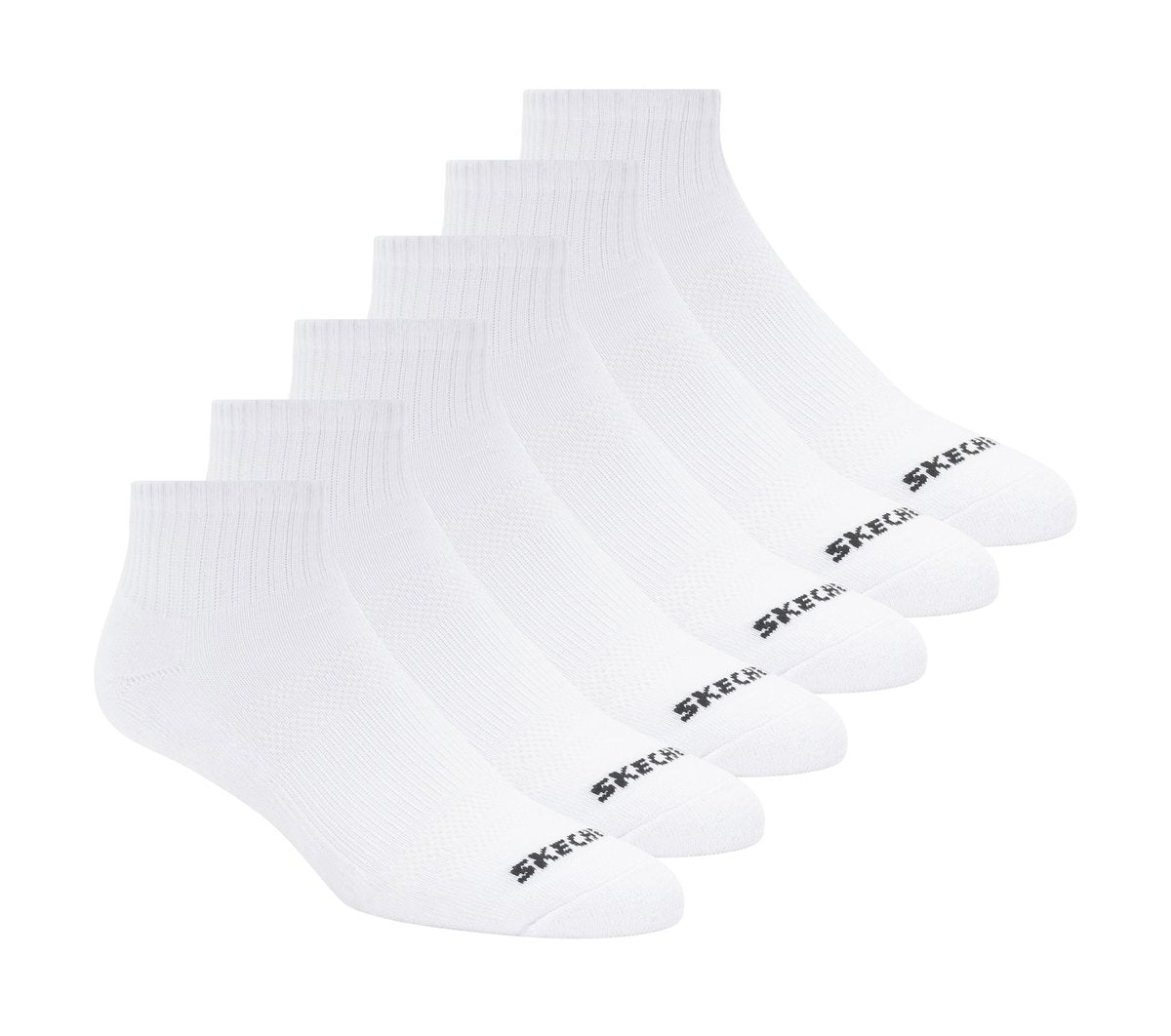 Skechers Women|Clothing | 6 Pack Core Quarter Medium Socks