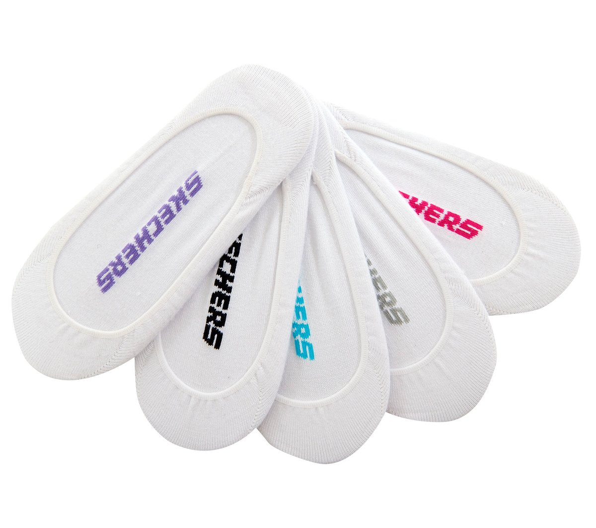 Skechers Women|Clothing | 5 Pack Non Terry Solid Liner Socks