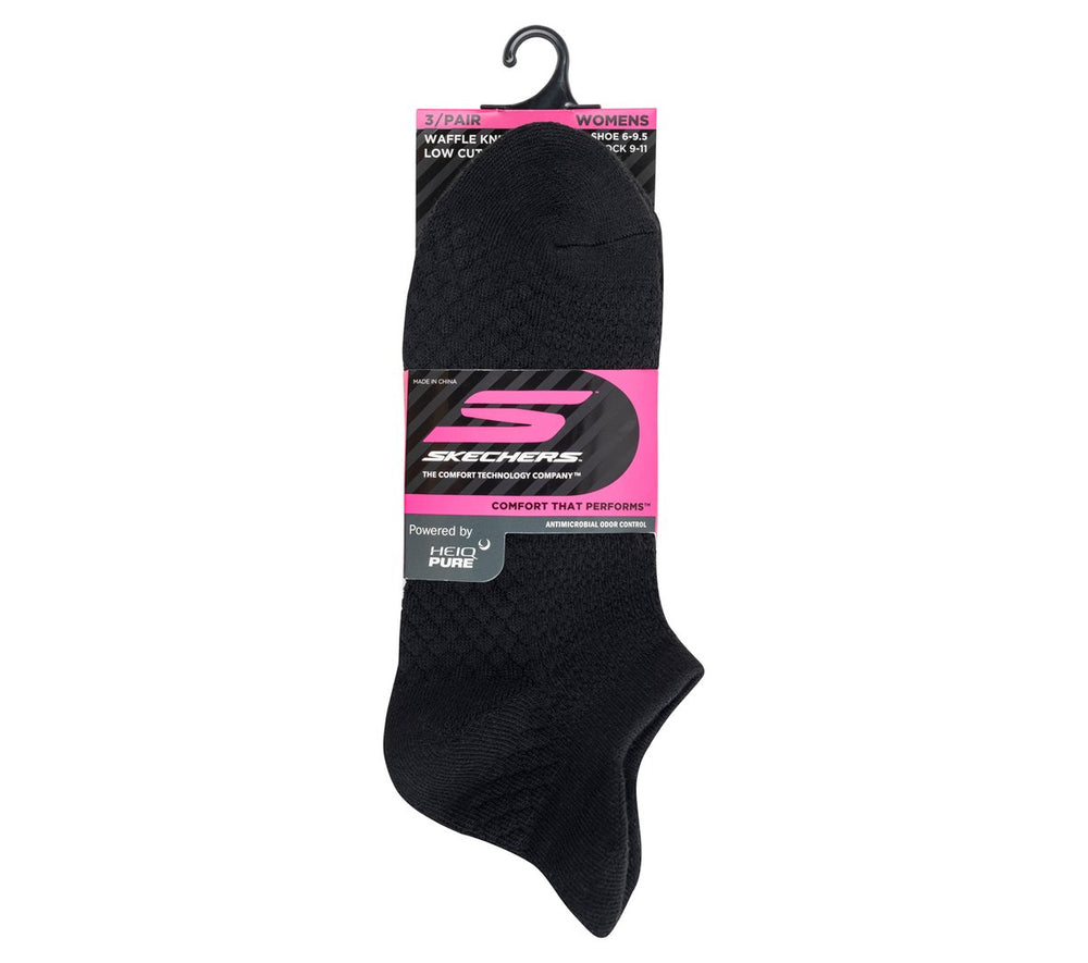 Skechers Women|Clothing | 3 Pack Women's Performance Low Cut Textured Socks