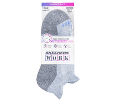 Skechers Women|Clothing | Work: Lowcut Heel Tab Socks - 3 Pack