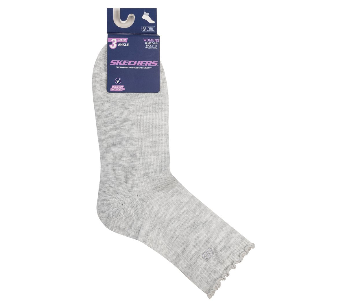 Skechers Women|Clothing | 3 Pack Women's Ankle Lettuce Socks