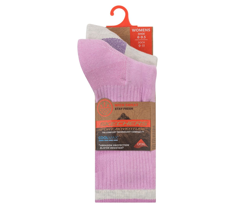 Skechers Women|Clothing | 2 Pack Women's Crew Trail Socks