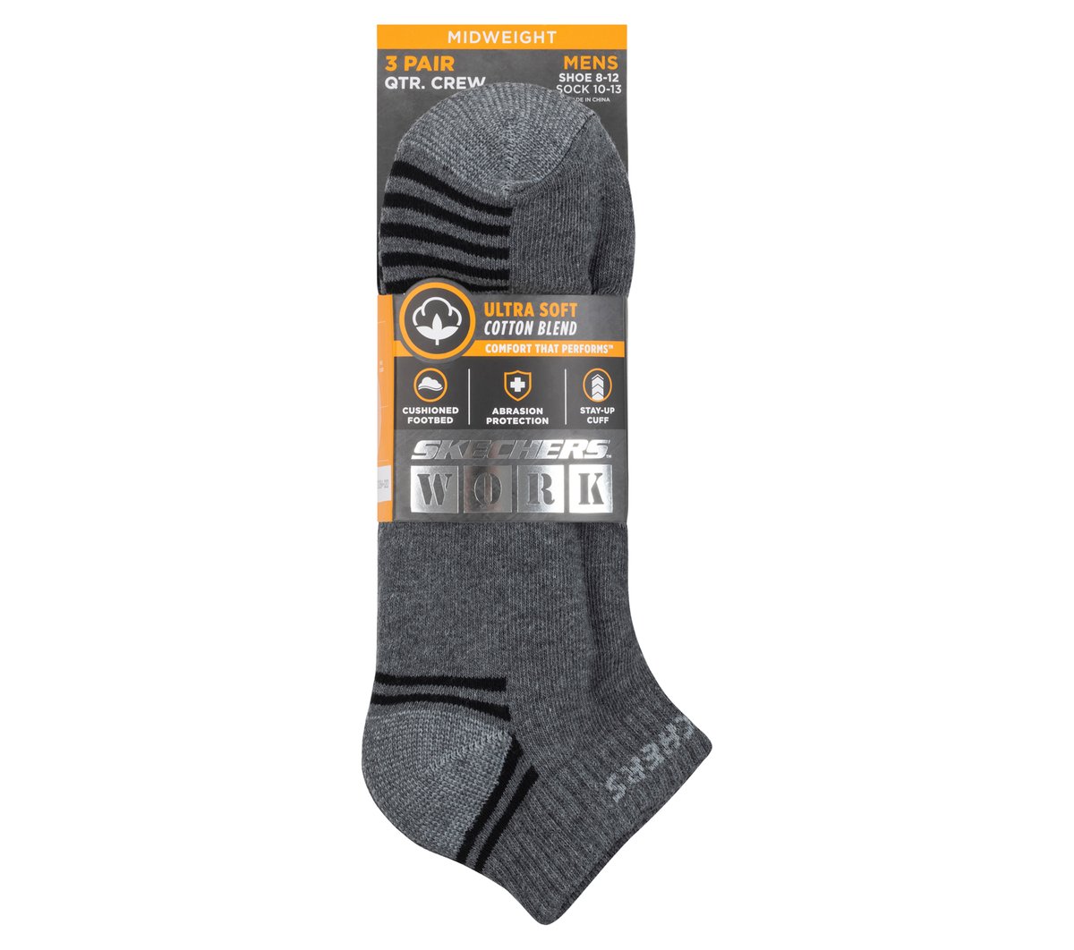 Skechers Women|Men|Clothing | 3 Pack Low Cut Terry Trainer Work Socks