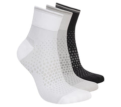 Skechers Women|Clothing | 3 Pack Women's Reflective Performance Quarter Socks