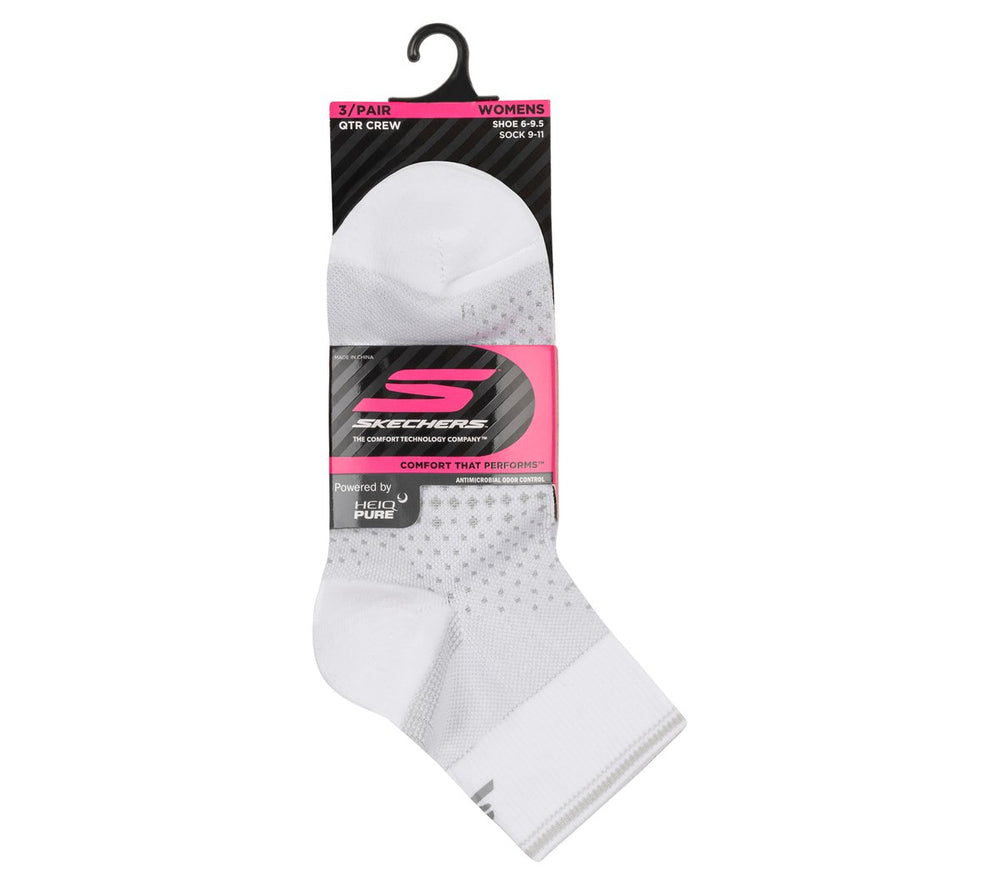 Skechers Women|Clothing | 3 Pack Women's Reflective Performance Quarter Socks