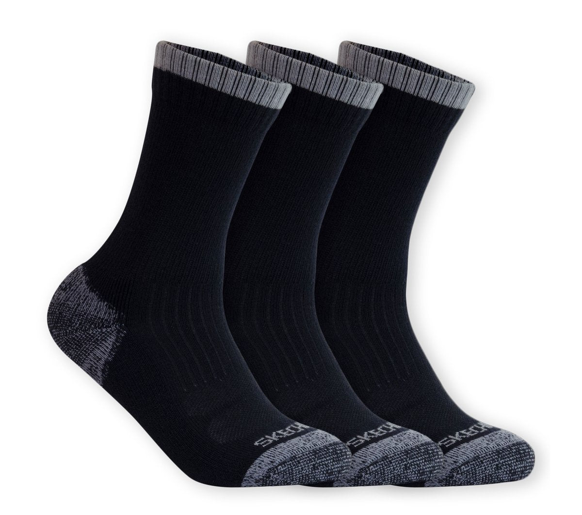 Skechers Women|Men|Clothing | 3 Pack Half Terry Work Crew Socks