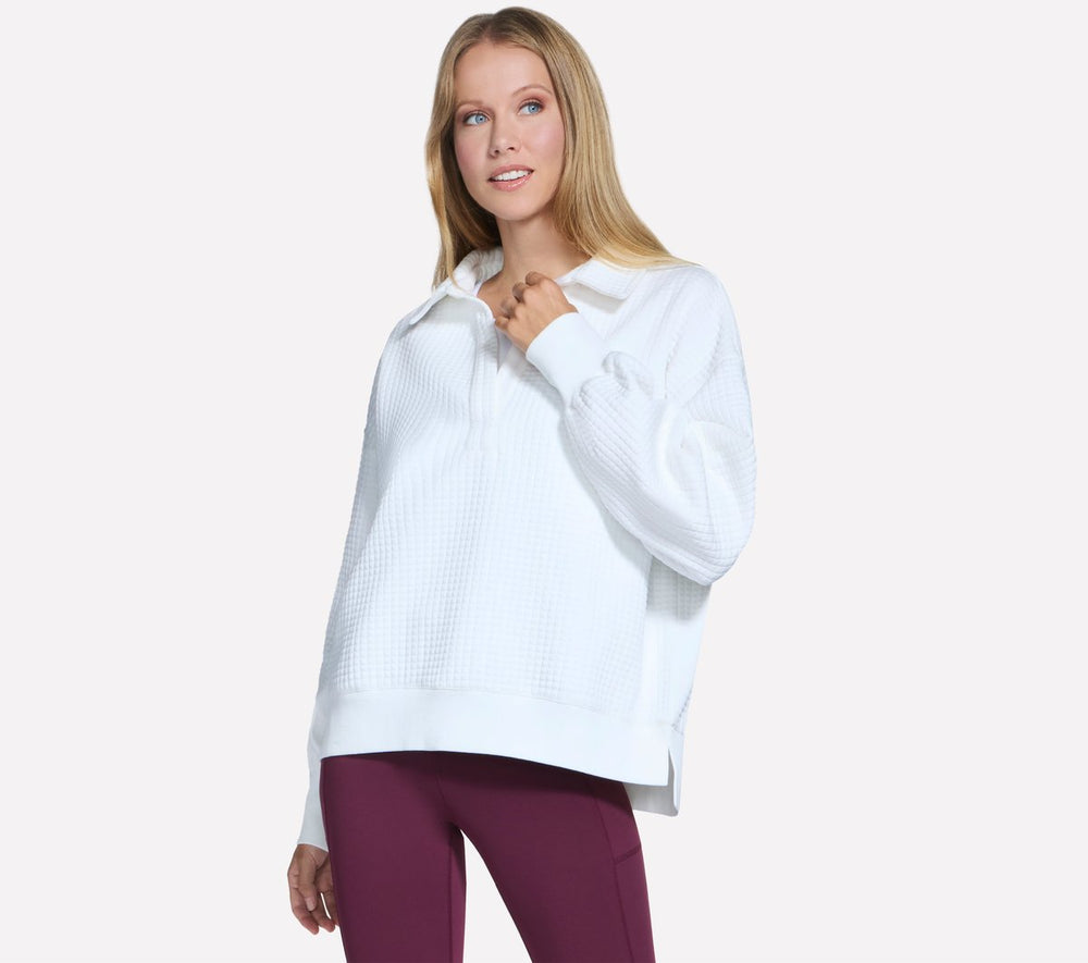 Skechers Women | Downtown Cozy Fit Collared Long Sleeve