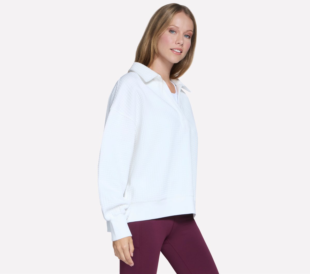 Skechers Women | Downtown Cozy Fit Collared Long Sleeve