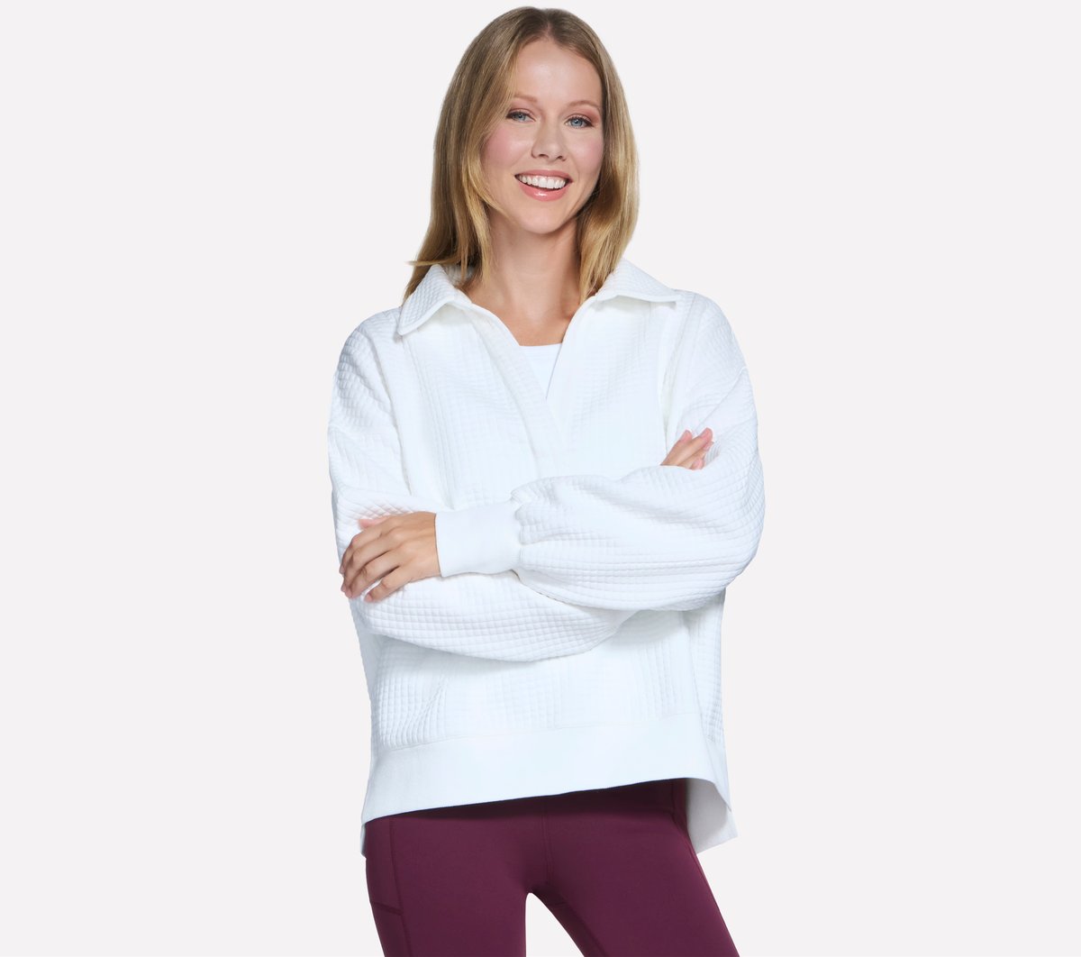 Skechers Women | Downtown Cozy Fit Collared Long Sleeve