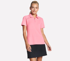 Skechers Women | GO GOLF Short Sleeve Birdie Zip Front Polo