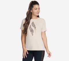 Skechers Women | Diamond Cheetah Short Sleeve Tee
