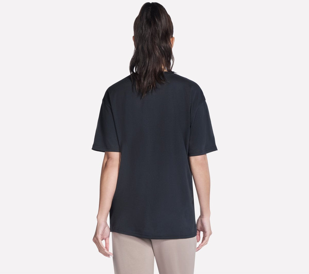Skechers Women | Script Diamond Studded Short Sleeve Tee