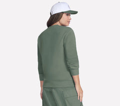 Skechers Women | Collegiate Crest Crewneck