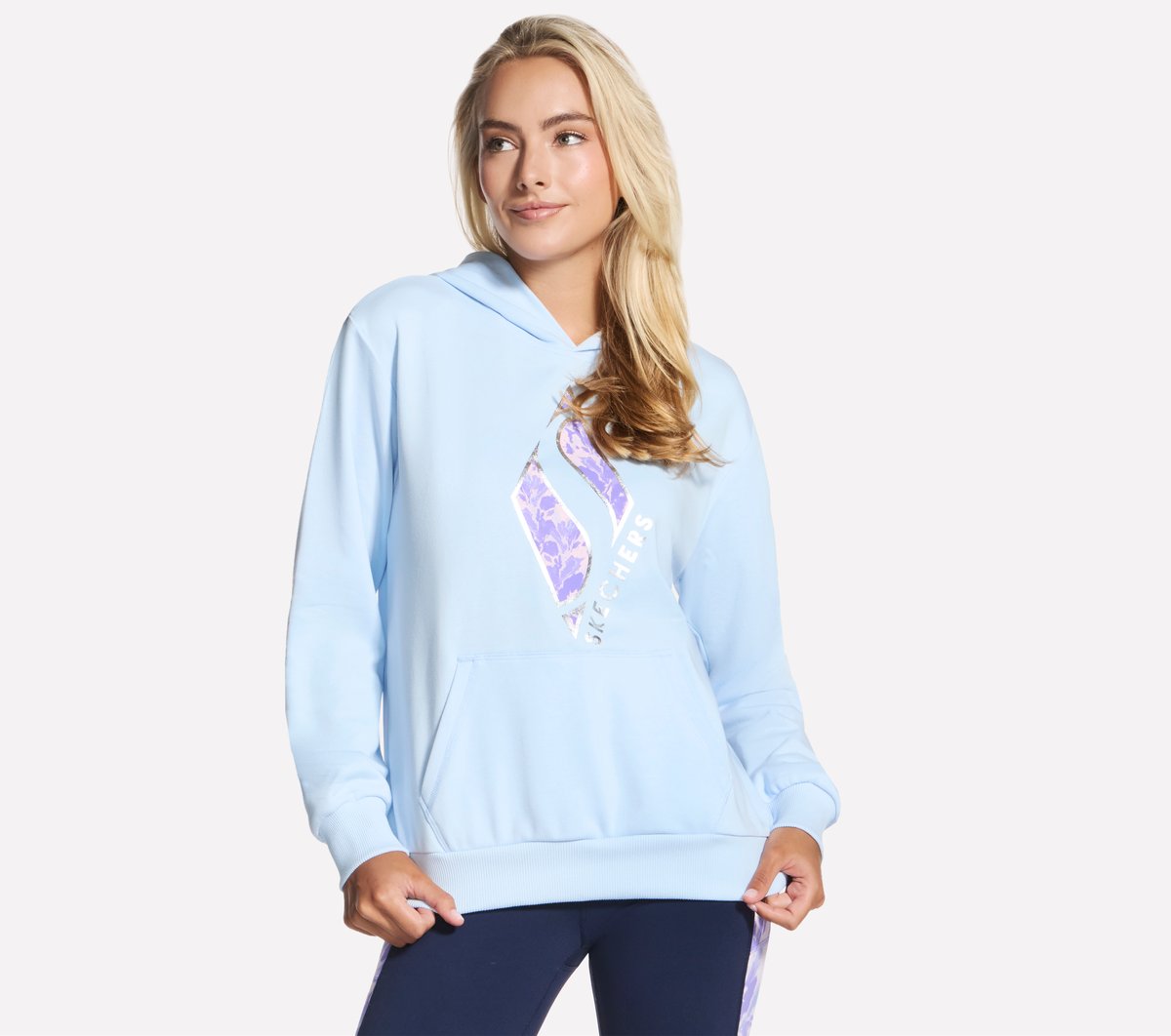 Skechers Women | Floral Diamond Pullover Hoodie