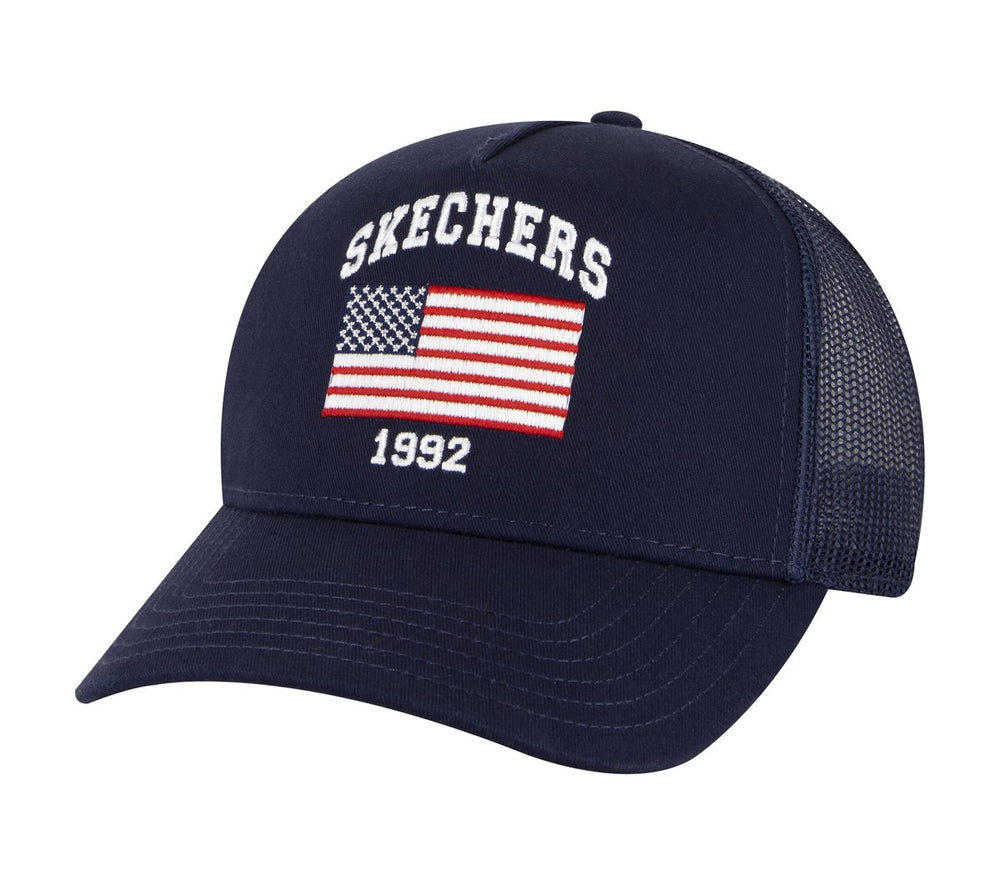 Skechers Women|Men|Clothing | Accessories USA Flag Trucker Hat