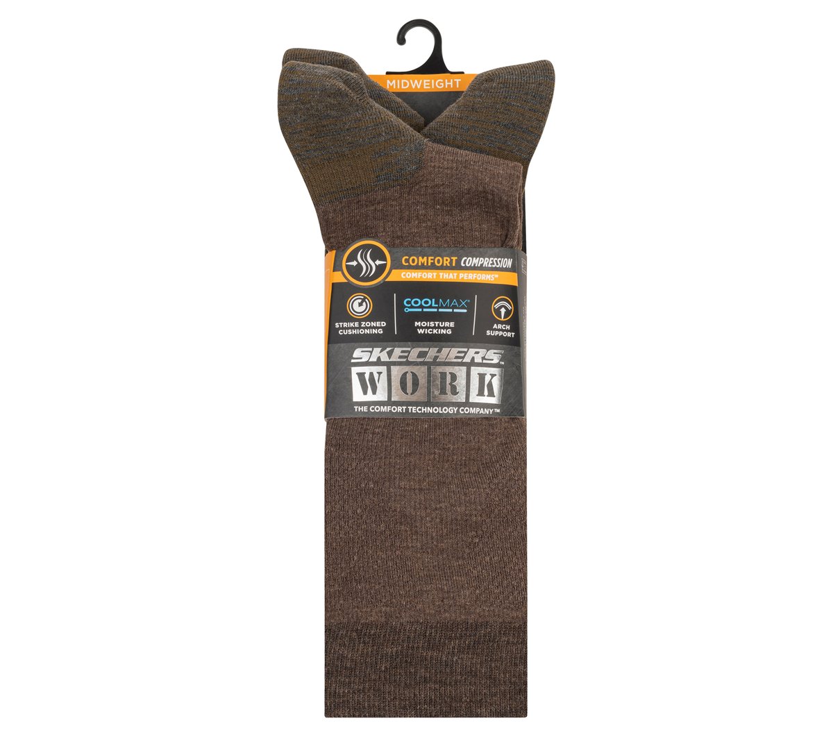 Skechers Men|Clothing | Work: 3 Pack Men's Over Calf Compression Socks