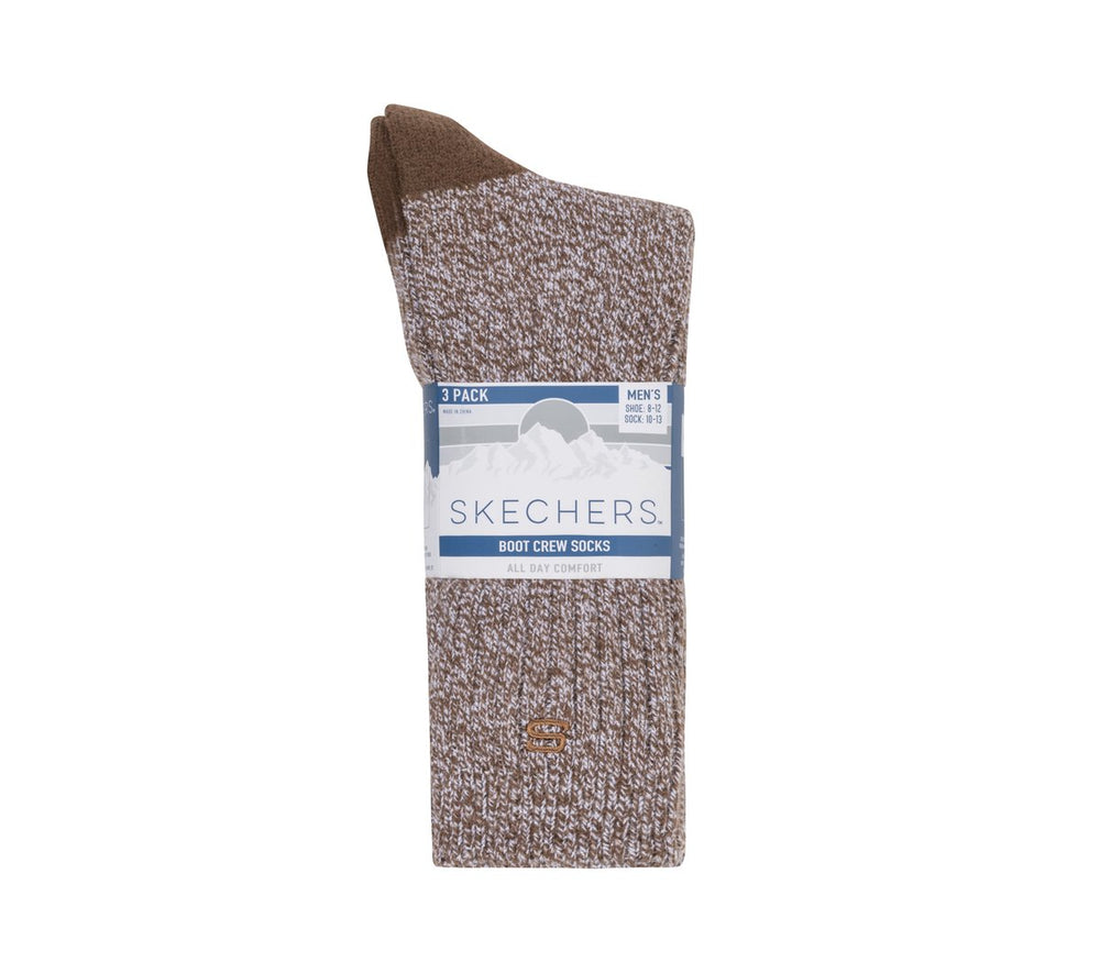 Skechers Men|Clothing | Super Soft Boot Crew Socks - 3 Pack