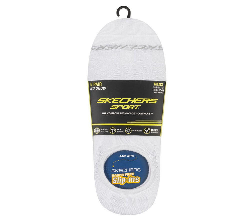 Skechers Men|Clothing | 6 Pack Men's Sneaker Liner Socks