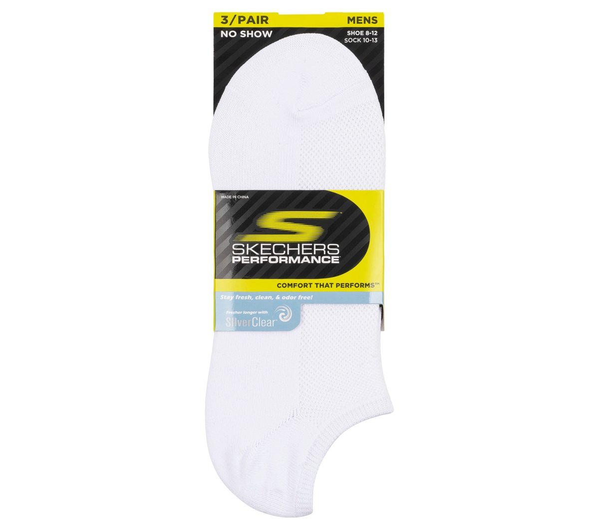 Skechers Men|Clothing | 3 Pack No Show Stretch Socks