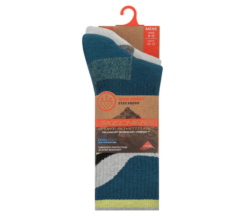 Skechers Men|Clothing | 2 Pack Men's Crew Trail Socks