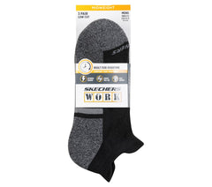 Skechers Men|Clothing | Lowcut Heel Tab Work Socks - 3 Pack