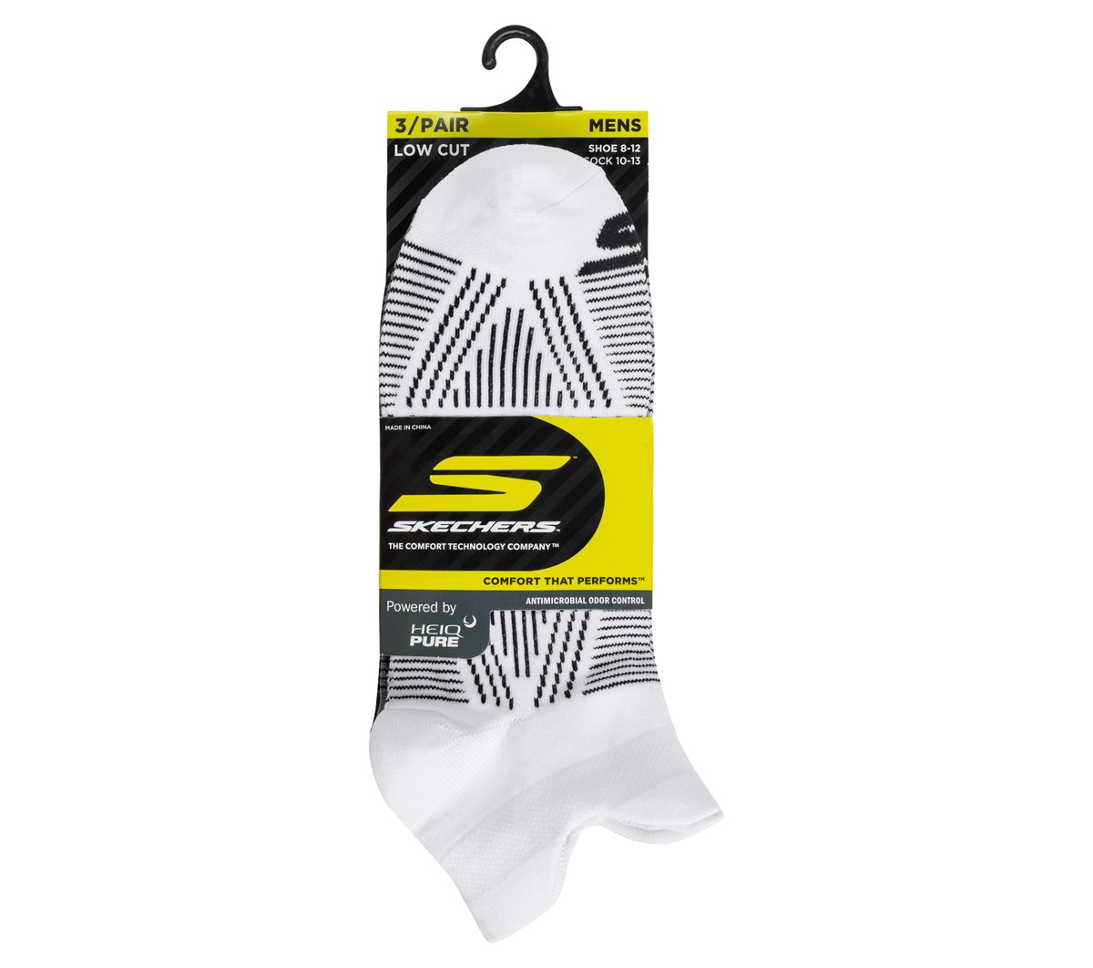 Skechers Men|Clothing | 3 Pack Men's Performance Low Cut Pattern Socks