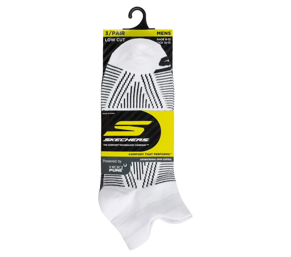 Skechers Men|Clothing | 3 Pack Men's Performance Low Cut Pattern Socks
