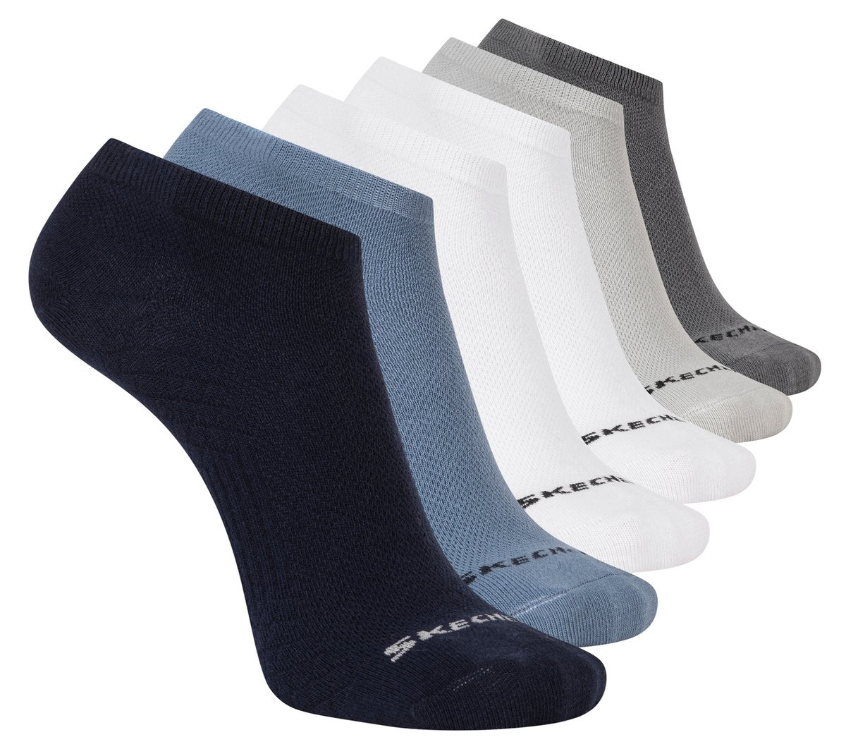 Skechers Men|Clothing | 6 Pack Men's Low Cut Texture Knit Socks