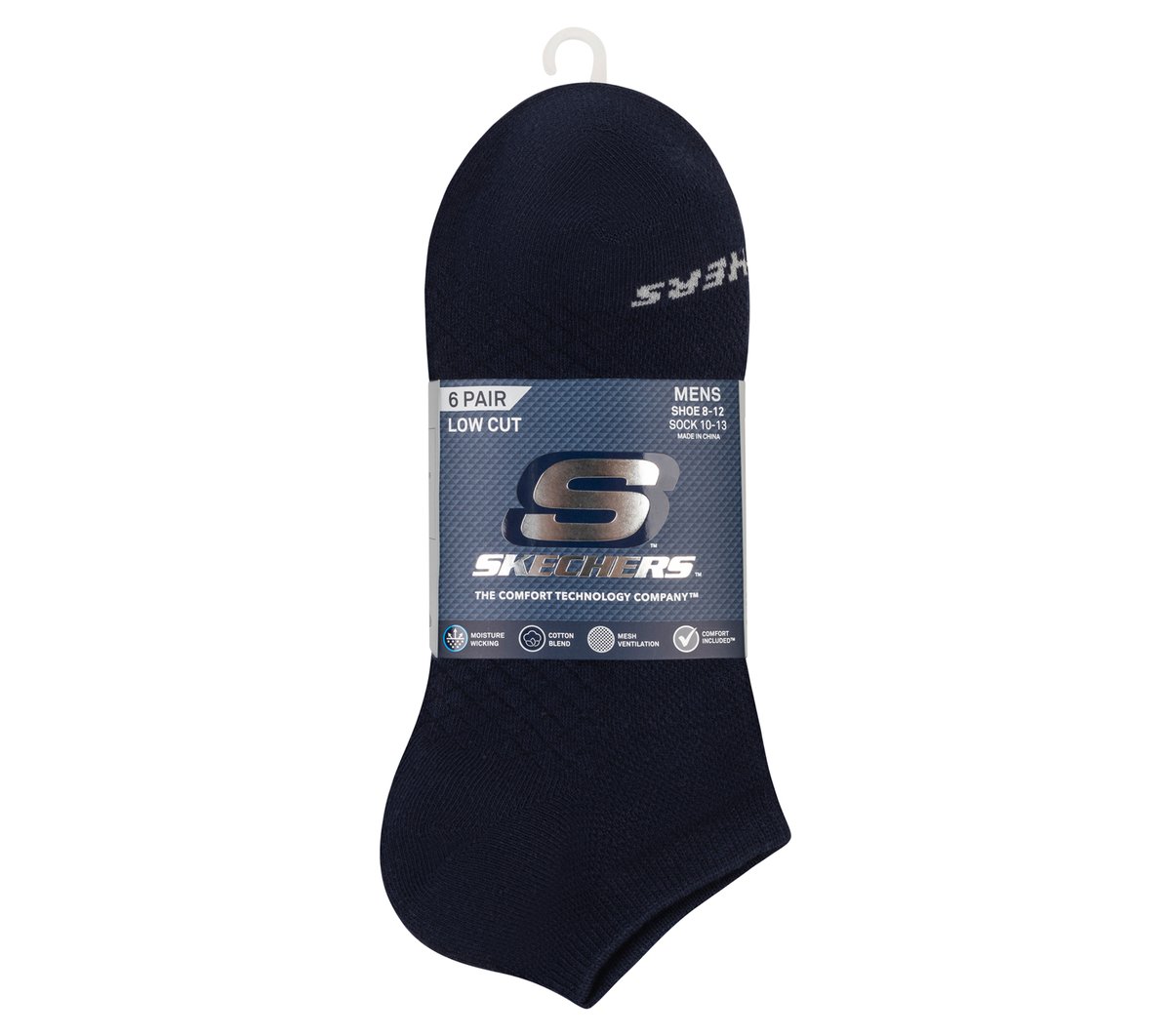 Skechers Men|Clothing | 6 Pack Men's Low Cut Texture Knit Socks