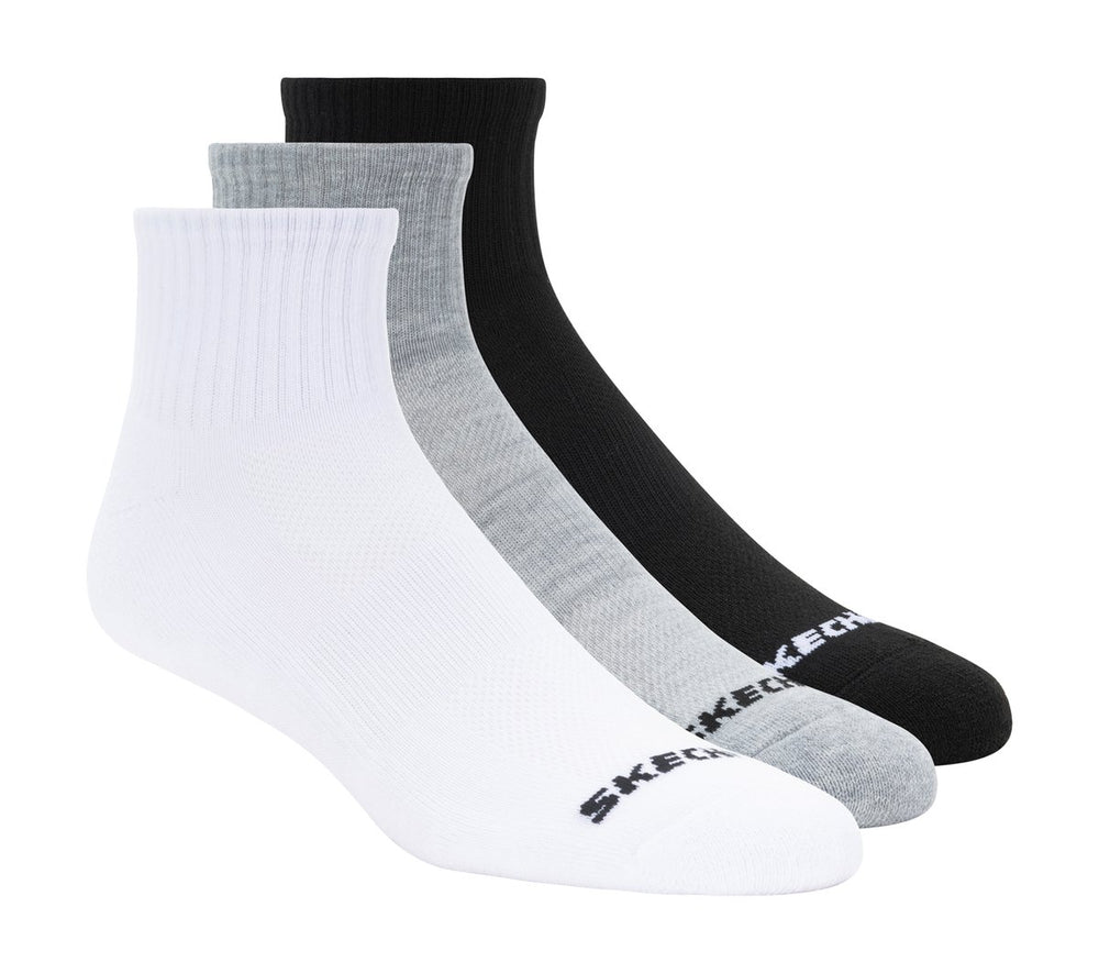 Skechers Men|Clothing | 3 Pack Quarter Crew Sport Socks