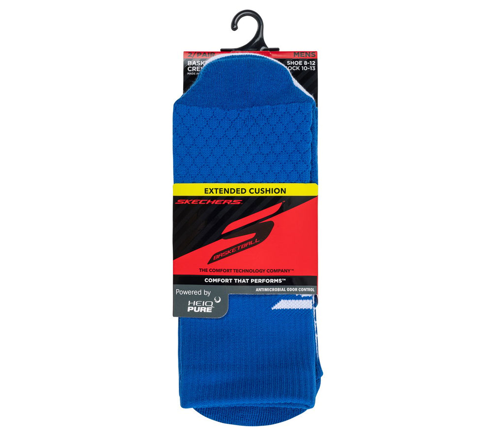 Skechers Men|Clothing | 2 Pack Performance Basketball Crew Socks