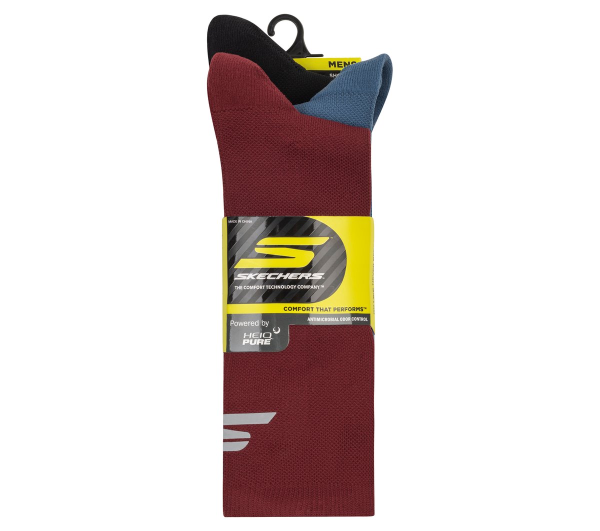 Skechers Men|Clothing | 3 Pack Men's Reflective Performance Half Terry Crew Socks