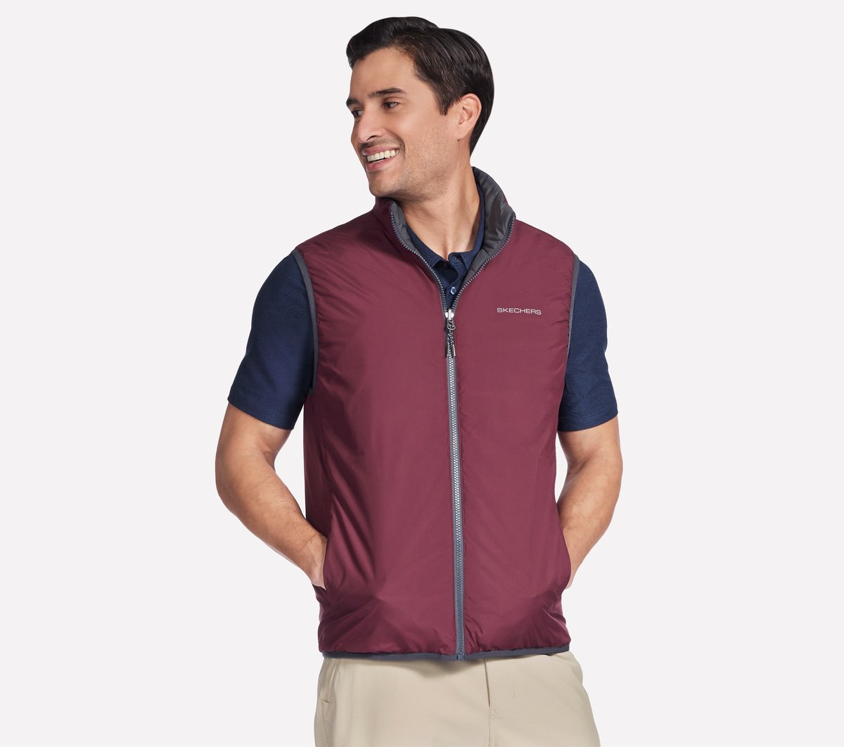 Skechers Men | GO SHIELD Cozy Fit Altitude Reversible Vest