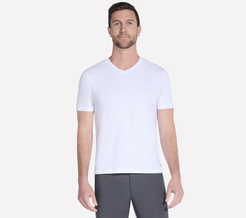 Skechers Men | GO DRI Pima Short Sleeve V-Neck