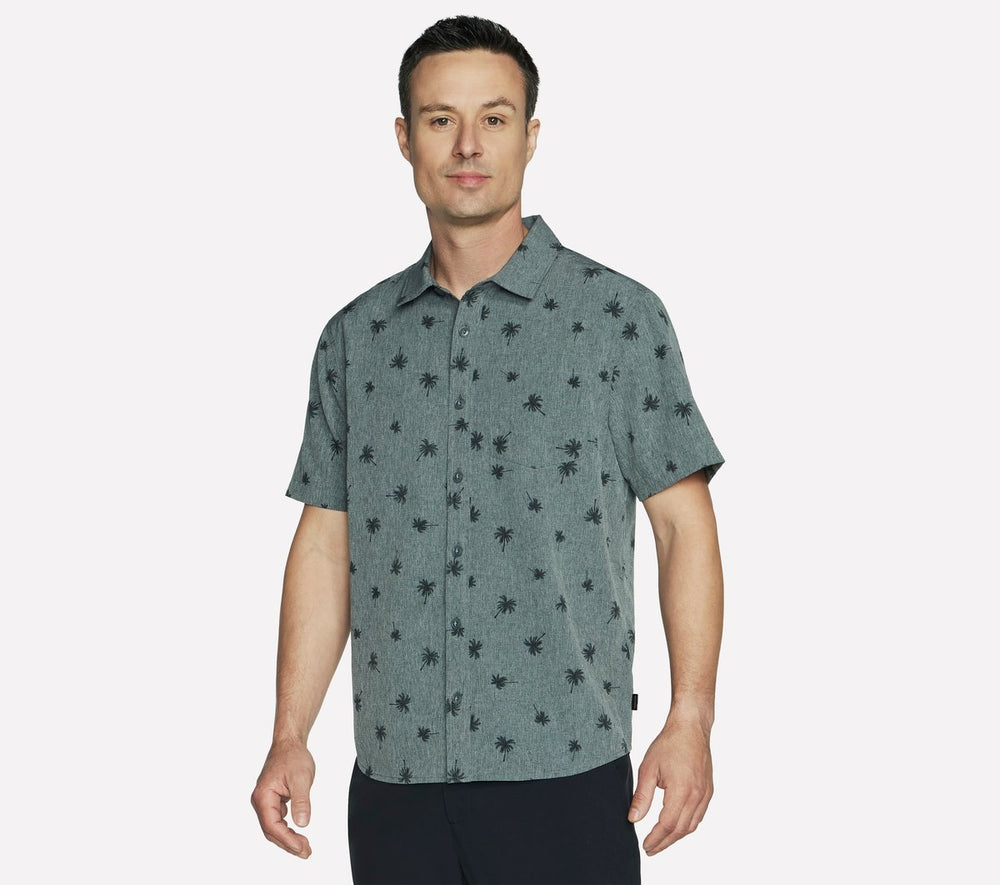 Skechers Men | The GO WALK Air Printed Short Sleeve Shirt