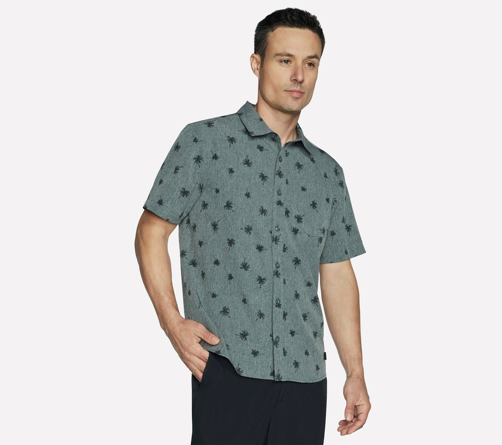 Skechers Men | The GO WALK Air Printed Short Sleeve Shirt