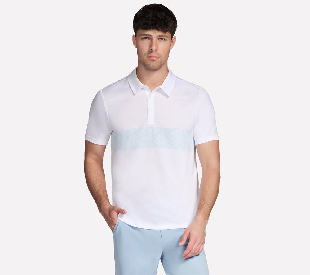 Skechers Men | GO DRI Charge Palm Stripe Polo
