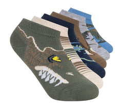 Skechers Kids|Clothing | 6 Pack Boys' Dino Socks