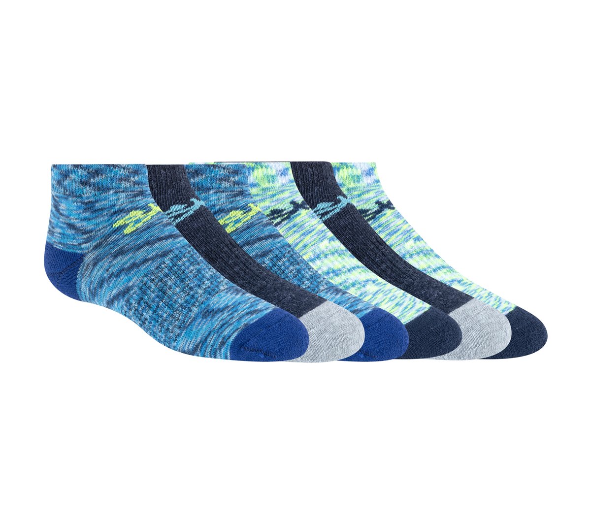 Skechers Kids|Clothing | 6 Pack Space Dye Low Cut Socks