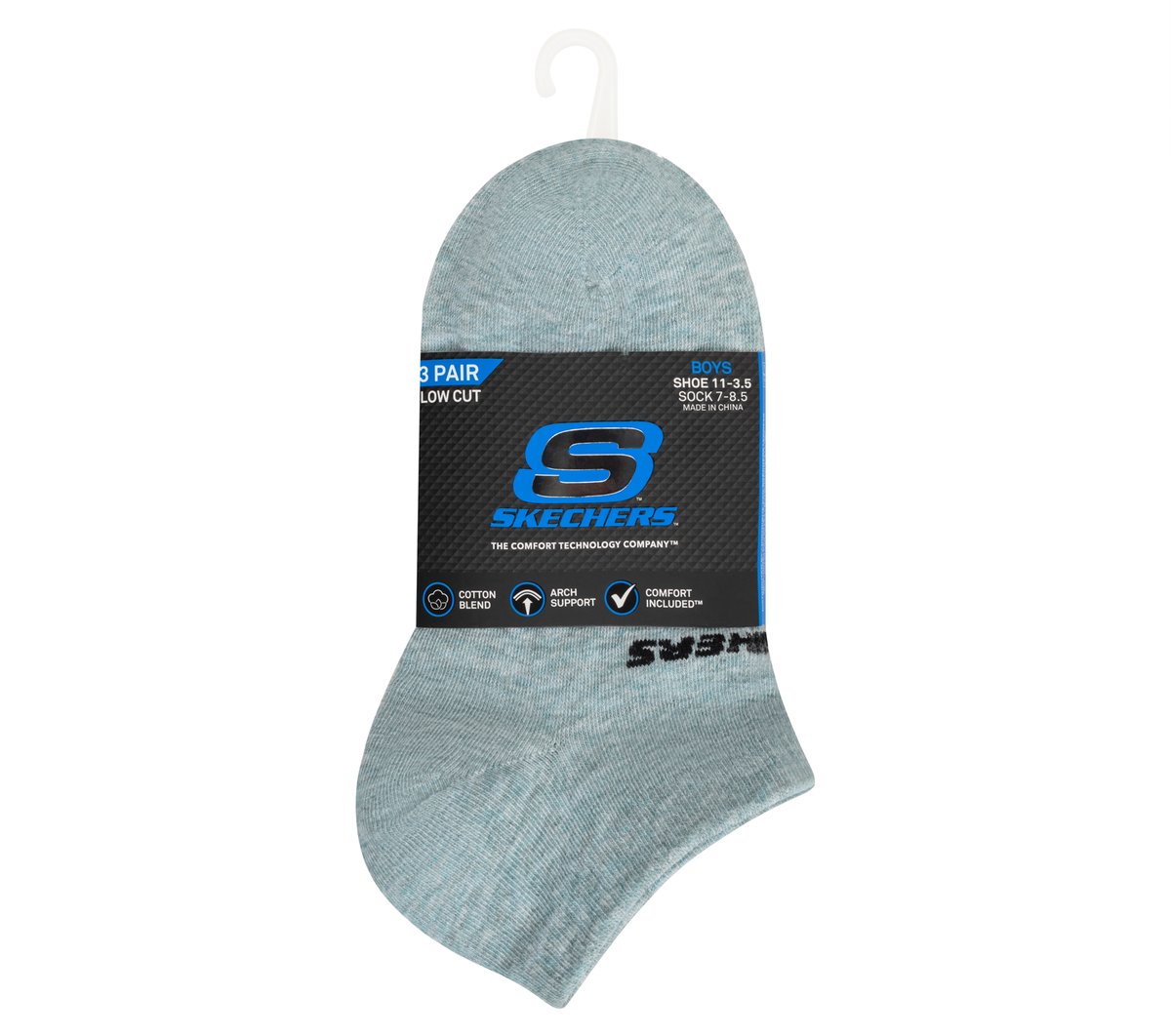 Skechers Kids|Clothing | 3 Pack Boys' Low Cut Cotton Socks