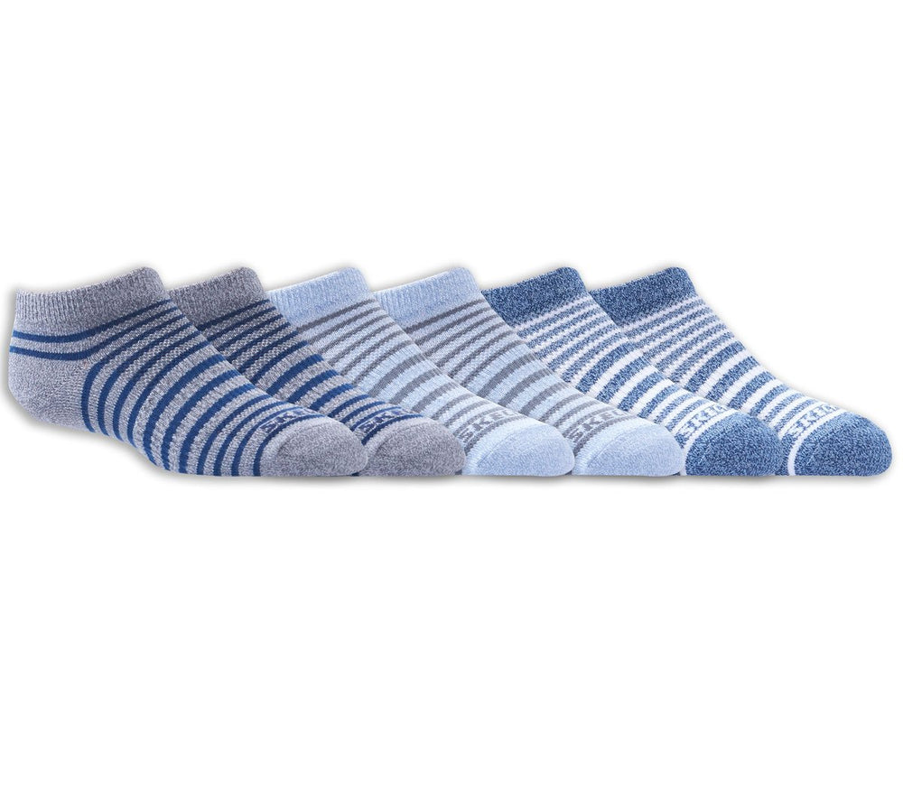 Skechers Kids|Clothing | 6 Pack Striped No Show Socks