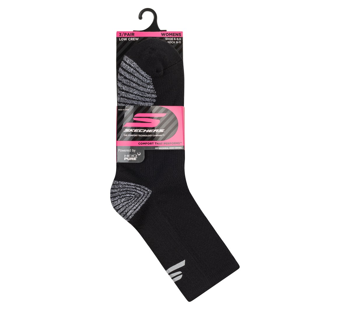 Skechers Clothing | 3 Pack Women's Half Terry Low Crew Socks