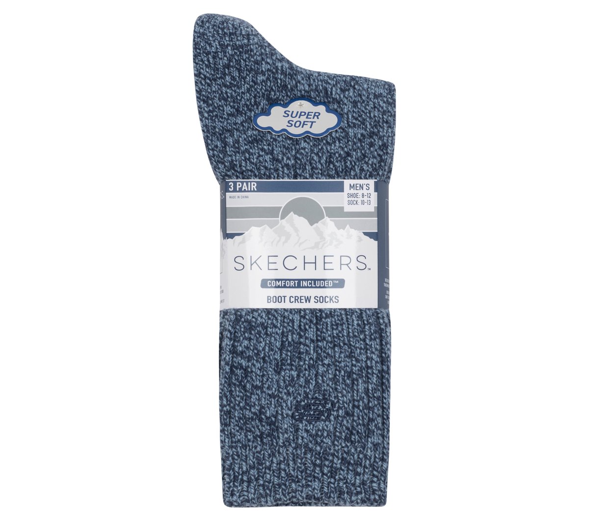 Skechers Clothing | Super Soft Boot Crew Socks - 3 Pack